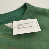 BOWWOW 未使用品 CHAIN GANG SWEATSHIRTS AGING XL 定価28600円 ダメージ加工 スウェット 24AW グリーン メンズ バウワウ【中古】5-0731M♪