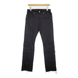 Name. OVER LAPPED SEAM SLIM PANTS 定価29700円 カットオフ パンツ 23SS ブラック メンズ ネーム【中古】5-1106G∞