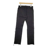 Name. OVER LAPPED SEAM SLIM PANTS 定価29700円 カットオフ パンツ 23SS ブラック メンズ ネーム【中古】5-1106G∞
