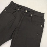 Name. OVER LAPPED SEAM SLIM PANTS 定価29700円 カットオフ パンツ 23SS ブラック メンズ ネーム【中古】5-1106G∞