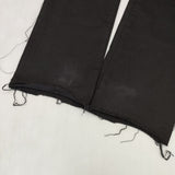 Name. OVER LAPPED SEAM SLIM PANTS 定価29700円 カットオフ パンツ 23SS ブラック メンズ ネーム【中古】5-1106G∞