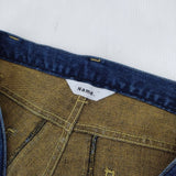 Name. NMPT-001 バックスリット カットオフ ジーンズ デニムパンツ ブルー メンズ ネーム【中古】5-1106G∞