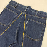 Name. NMPT-001 バックスリット カットオフ ジーンズ デニムパンツ ブルー メンズ ネーム【中古】5-1106G∞