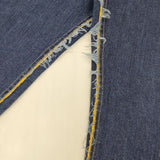 Name. NMPT-001 バックスリット カットオフ ジーンズ デニムパンツ ブルー メンズ ネーム【中古】5-1106G∞