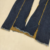 Name. NMPT-001 バックスリット カットオフ ジーンズ デニムパンツ ブルー メンズ ネーム【中古】5-1106G∞