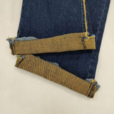 Name. NMPT-001 バックスリット カットオフ ジーンズ デニムパンツ ブルー メンズ ネーム【中古】5-1106G∞