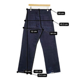 Name. NMPT-21AW-001 DENIM STRAIGHT PANTS 定価24200円 ジーンズ デニムパンツ ネイビー メンズ ネーム【中古】5-1106G∞