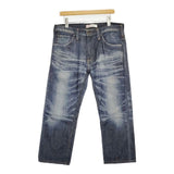 Levi's EU504-0003 504 ストレートデニム ジーンズ サイズ34 デニムパンツ ネイビー メンズ リーバイス【中古】5-1106G∞