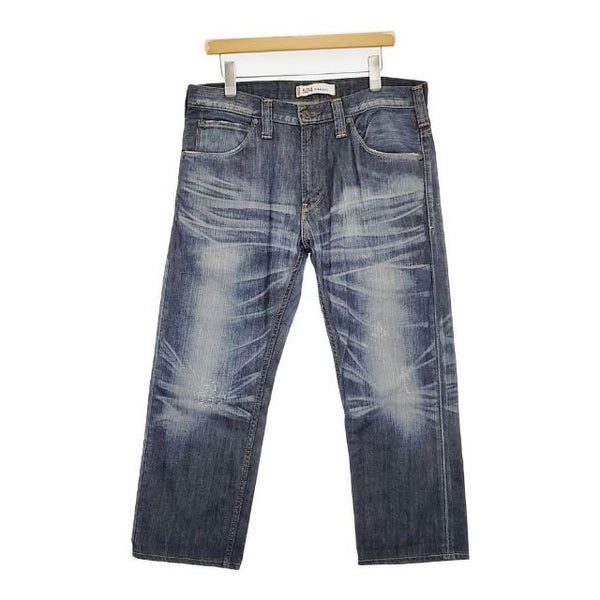 Levi's EU504-0003 504 ストレートデニム ジーンズ サイズ34 デニムパンツ ネイビー メンズ リーバイス【中古】5-1106G∞