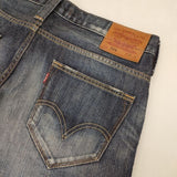 Levi's EU504-0003 504 ストレートデニム ジーンズ サイズ34 デニムパンツ ネイビー メンズ リーバイス【中古】5-1106G∞