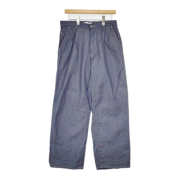 WELLDER ファイブポケット ワイド トラウザー 定価29700円 WM22SPT06 パンツ ブルー メンズ ウェルダー【中古】5-1023M∞