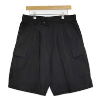 Milok DOUBLE WEAVE CARGO SHORT サイズ48 21SSPT09 ショートパンツ ハーフパンツ ショーツ ブラック メンズ ミロック【中古】5-0806S♪