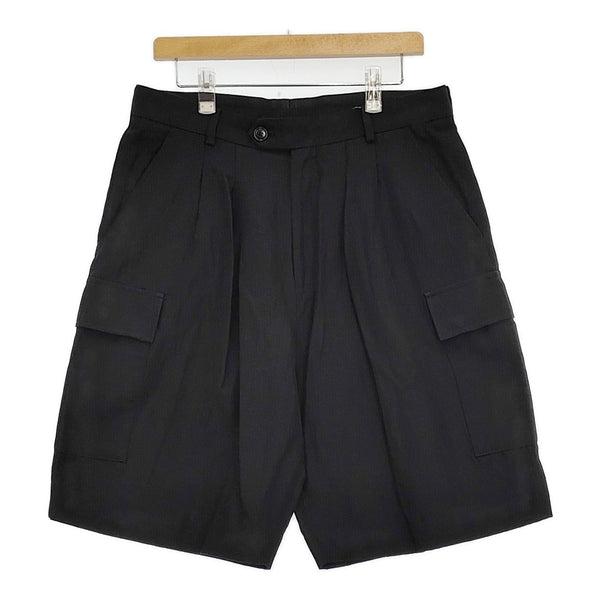 Milok DOUBLE WEAVE CARGO SHORT サイズ48 21SSPT09 ショートパンツ ハーフパンツ ショーツ ブラック メンズ ミロック【中古】5-0806S♪