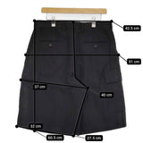 Milok DOUBLE WEAVE CARGO SHORT サイズ48 21SSPT09 ショートパンツ ハーフパンツ ショーツ ブラック メンズ ミロック【中古】5-0806S♪