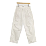 nuterm 102PT-021S Two Tuck Wide Trousers ポリエステルコットン タックワイド パンツ オフホワイト メンズ ニューターム【中古】5-1204G∞