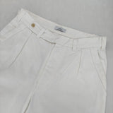 nuterm 003PT-021W Wide Trousers コットン ワイド パンツ ホワイト メンズ ニューターム【中古】5-1204G∞