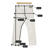 Paul Smith/RED EAR 134255 ボタンフライ ジーンズ デニムパンツ オフホワイト メンズ ポール・スミス/レッドイヤー【中古】5-1106G∞