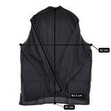 nuterm ICONS別注 コットン シルク バンドカラー プルオーバー 長袖シャツ ブラック メンズ ニューターム【中古】5-1106M∞