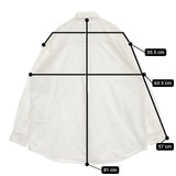 nuterm ICONS別注 004SH-022S コットン ボタンダウン 長袖シャツ ホワイト メンズ ニューターム【中古】5-1106M∞