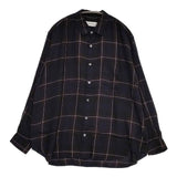 WELLDER WM22SSH04 STANDARD SHIRT レーヨン チェック 長袖シャツ ブラック ワインレッド ネイビー メンズ ウェルダー【中古】5-1106M∞