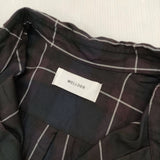 WELLDER WM22SSH04 STANDARD SHIRT レーヨン チェック 長袖シャツ ブラック ワインレッド ネイビー メンズ ウェルダー【中古】5-1106M∞