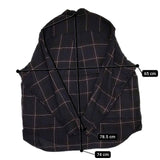 WELLDER WM22SSH04 STANDARD SHIRT レーヨン チェック 長袖シャツ ブラック ワインレッド ネイビー メンズ ウェルダー【中古】5-1106M∞