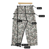 KICS DOCUMENT. ボタニカルプリントギャザーパンツ 定価28000円 花柄 パンツ マルチカラー メンズ キクスドキュメント【中古】5-1106G∞