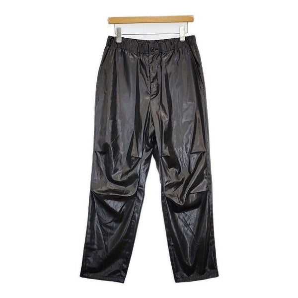WELLDER WM21APT02 Tapered Trousers 定価30800円 フェイクレザー パンツ ブラック メンズ ウェルダー【中古】5-1106T∞