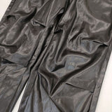 WELLDER WM21APT02 Tapered Trousers 定価30800円 フェイクレザー パンツ ブラック メンズ ウェルダー【中古】5-1106T∞