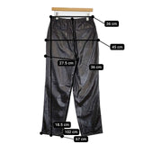 WELLDER WM21APT02 Tapered Trousers 定価30800円 フェイクレザー パンツ ブラック メンズ ウェルダー【中古】5-1106T∞