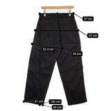 nuterm 102PT-021S Two Tuck Wide Trousers タックナイロン パンツ ブラック メンズ ニューターム【中古】5-1106G∞