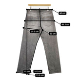 Milok 20SSPT05 ストレート ジーンズ デニムパンツ グレー メンズ ミロック【中古】5-1106G∞