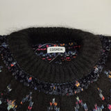 COOHEM yonetomi 米富 ヨネトミ 日本製 ノルディック モヘヤ混 セーター ニット ブラック メンズ コーヘン【中古】5-1127T∞