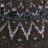 COOHEM yonetomi 米富 ヨネトミ 日本製 ノルディック モヘヤ混 セーター ニット ブラック メンズ コーヘン【中古】5-1127T∞