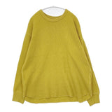 KIIT ワッフル サーマル 長袖Ｔシャツ カットソー ロンＴ イエロー メンズ キート【中古】5-1023M∞
