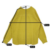 KIIT ワッフル サーマル 長袖Ｔシャツ カットソー ロンＴ イエロー メンズ キート【中古】5-1023M∞