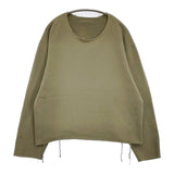 semoh ALBINI アルビニ コットン 切りっぱなし スウェット カーキ メンズ セモー【中古】5-1201M∞