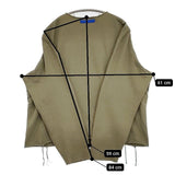 semoh ALBINI アルビニ コットン 切りっぱなし スウェット カーキ メンズ セモー【中古】5-1201M∞