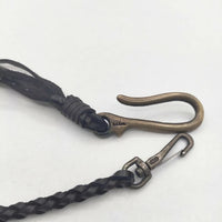 Paul Smith レザー 真鍮 ウォレットコード ウォレットチェーン ブラック メンズ ポール・スミス【中古】5-1012G∞