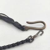 Paul Smith レザー 真鍮 ウォレットコード ウォレットチェーン ブラック メンズ ポール・スミス【中古】5-1012G∞