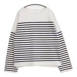 WELLDER Dual Layered Border Long Sleeve ボーダー 長袖Ｔシャツ カットソー ロンＴ ホワイト ネイビー メンズ ウェルダー【中古】5-1113M∞