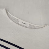 WELLDER Dual Layered Border Long Sleeve ボーダー 長袖Ｔシャツ カットソー ロンＴ ホワイト ネイビー メンズ ウェルダー【中古】5-1113M∞