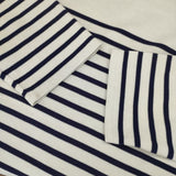 WELLDER Dual Layered Border Long Sleeve ボーダー 長袖Ｔシャツ カットソー ロンＴ ホワイト ネイビー メンズ ウェルダー【中古】5-1113M∞