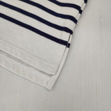 WELLDER Dual Layered Border Long Sleeve ボーダー 長袖Ｔシャツ カットソー ロンＴ ホワイト ネイビー メンズ ウェルダー【中古】5-1113M∞