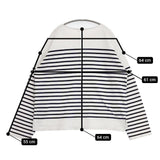 WELLDER Dual Layered Border Long Sleeve ボーダー 長袖Ｔシャツ カットソー ロンＴ ホワイト ネイビー メンズ ウェルダー【中古】5-1113M∞