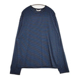 Name. BORDER LONG SLEEVE TEE nmcu-21aw-002 長袖Ｔシャツ カットソー ロンＴ ブルー ブラック メンズ ネーム【中古】5-1201M∞
