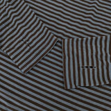 Name. BORDER LONG SLEEVE TEE nmcu-21aw-002 長袖Ｔシャツ カットソー ロンＴ ブルー ブラック メンズ ネーム【中古】5-1201M∞