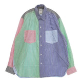THE NERDYS CRAZY Pattern Shirt 定価19800円 ストライプ 長袖シャツ マルチカラー メンズ ザナーディーズ【中古】5-1201M∞
