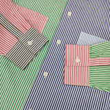 THE NERDYS CRAZY Pattern Shirt 定価19800円 ストライプ 長袖シャツ マルチカラー メンズ ザナーディーズ【中古】5-1201M∞