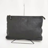 Paul Smith レザー革 クラッチ セカンドバッグ ハンドバッグ ブラック メンズ ポール・スミス【中古】6-0204G∞